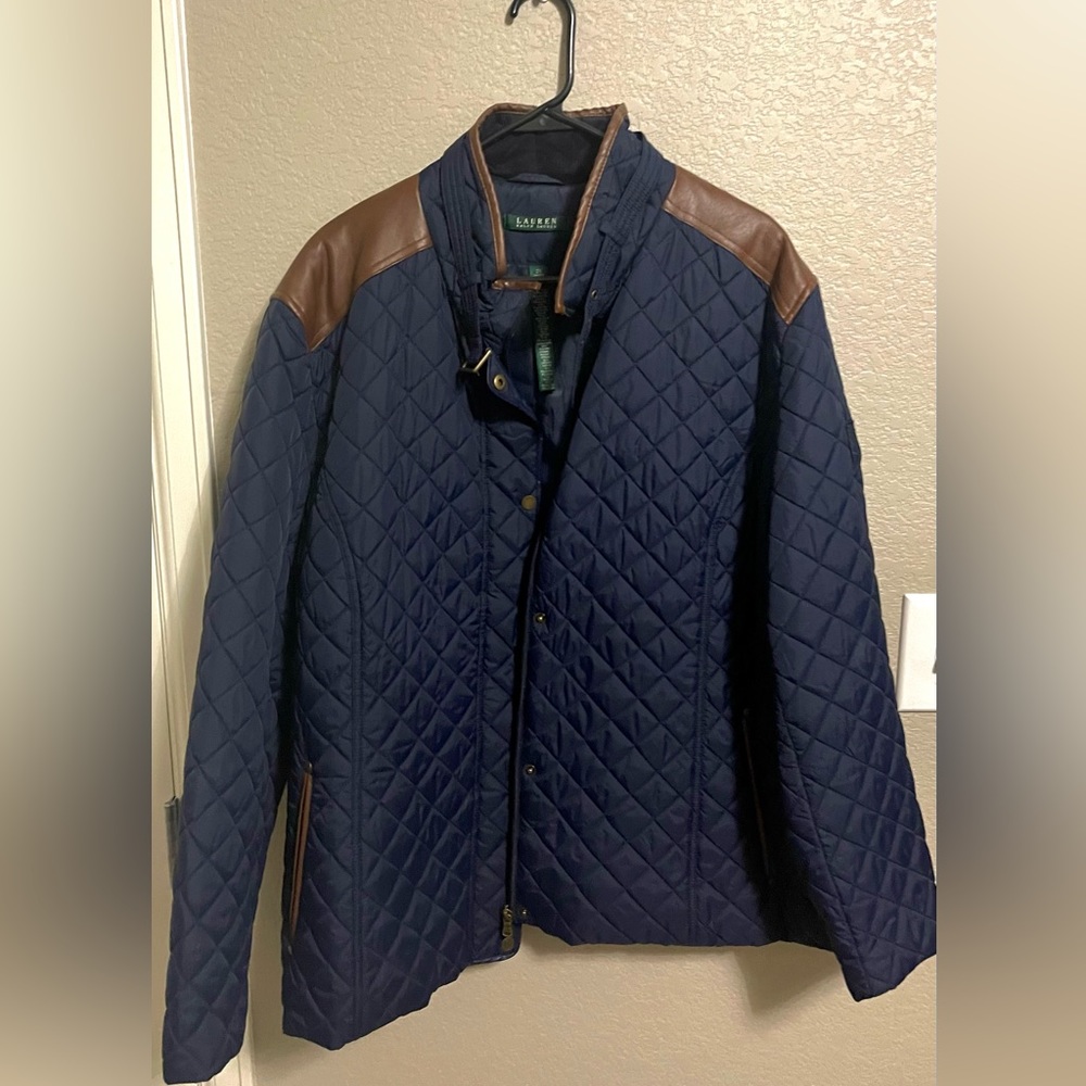 Ralph Lauren jacket.   Light weight yet warm.  Navy.  Size is 2x. Never worn.